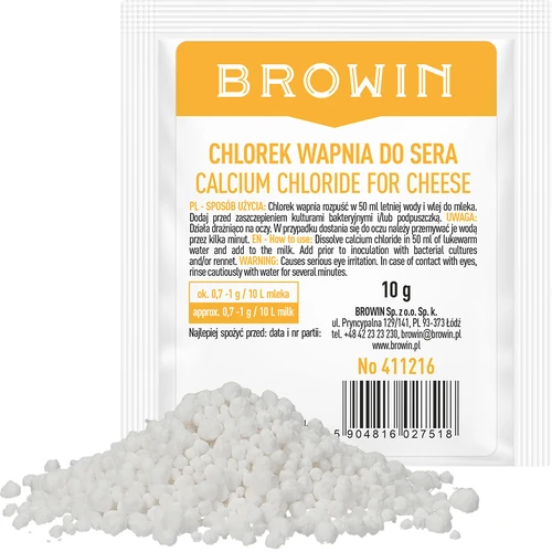 Calciumchloride voor kaas, 10 g - 2