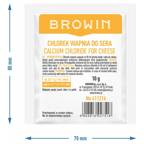 Calciumchloride voor kaas, 10 g - 11