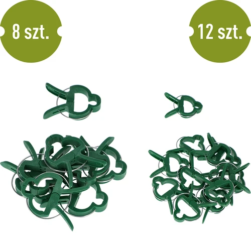 Clips voor het vastmaken van planten 20 stuks (8x groot/12x klein) - 2