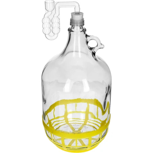 Dame 5L met kurk, horizontale buis en dop - 4