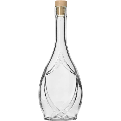 Decoratieve fles ICONA 500 ml, met paddenstoelkurk, 1 stuk