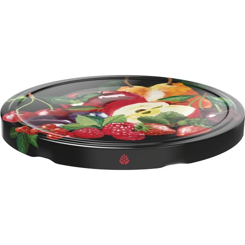 Deksel fi 82/6 fruit op zwarte achtergrond - 10 stuks - 2