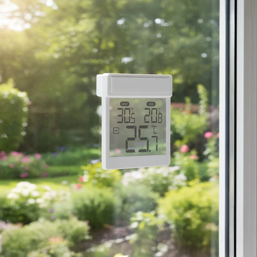 Digitale buitenraamthermometer, zelfklevend, merk Soens - 9