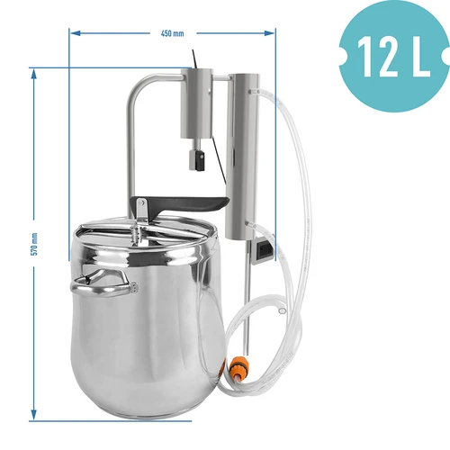 Distilleerapparaat en snelkookpan 2-in-1 12 L - 8