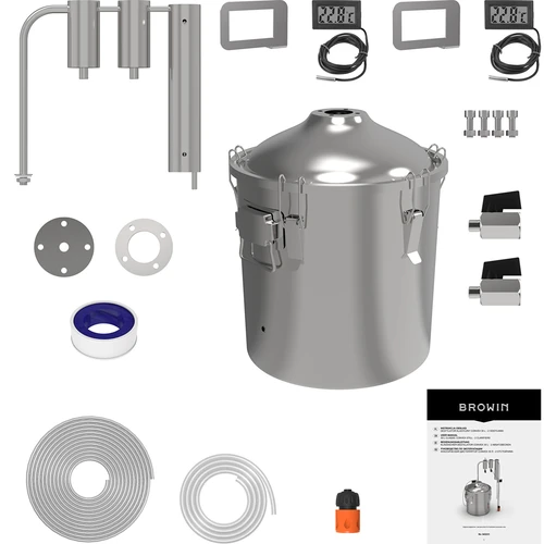 Distilleerapparaat hawkSTILL 1.0 CONVEX 30L- 2 afscheiders - 3