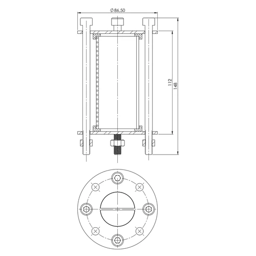 Distilleerder module - kijker - fi 48,3mm lengte 100mm - 7