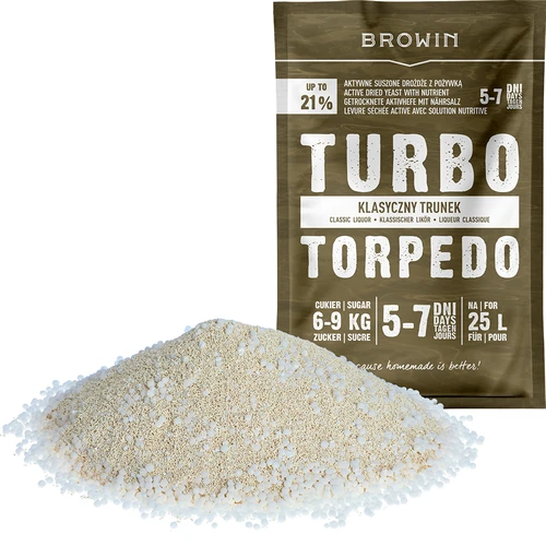 Distilleergist Turbo Torpedo 5-7 dagen 21% 100g - 3