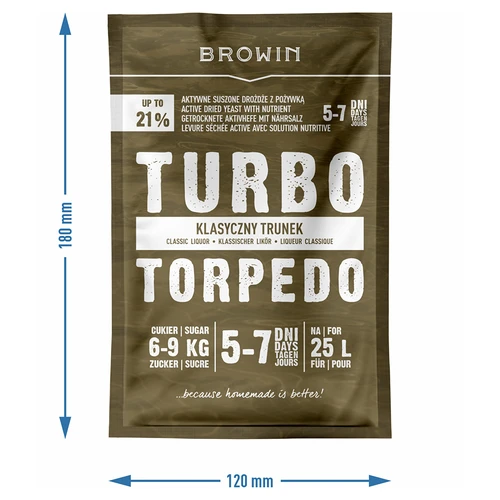 Distilleergist Turbo Torpedo 5-7 dagen 21% 100g - 6