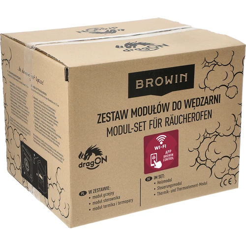 dragON set voor rookovens - IQ-modules met Wi-Fi en JET 2 LONG rookgenerator met aslade - 21