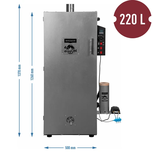 dragON stalen rookoven 220 L – met digitale controller - 8