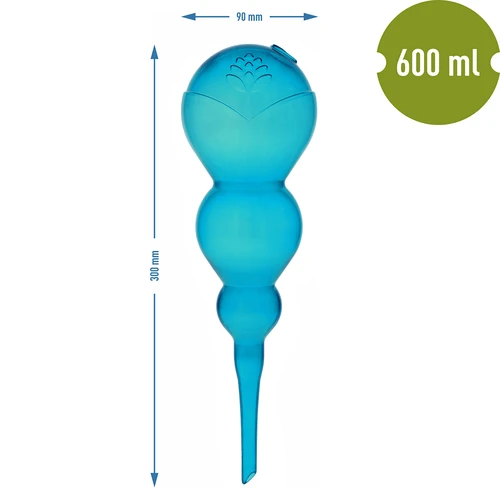 Drievoudige gietbal (driekamer), transparant blauw, 600 ml - 5