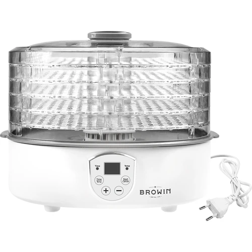 Droger voor paddenstoelen, fruit, groenten en kruiden met temperatuurregeling, 240W, transparant - 3
