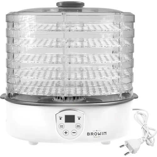 Droger voor paddenstoelen, fruit, groenten en kruiden met temperatuurregeling, 240W, transparant - 4