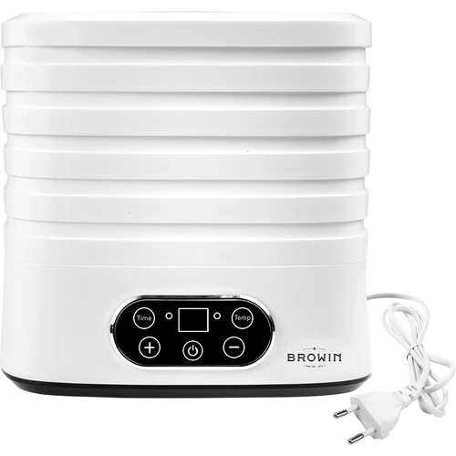 Droger voor paddenstoelen, fruit, groenten en kruiden met temperatuurregeling, 240W, wit - 4