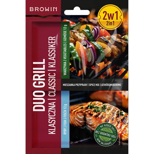 Duo Grill Klassiek voor vis en groenten - 2-in-1 kruidenmix, 2 x 12 g