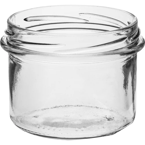 Eenvoudige pot 235 ml (fi82) met zwart deksel 6 stuks - 4