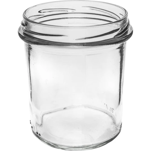 Eenvoudige pot 350ml met zwart deksel fi82 - 6st. - 4