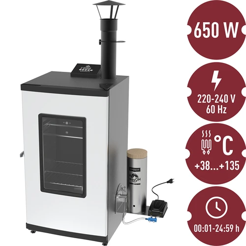 Elektrische rookkast – dragON met rookgenerator, digitaal, 65 L - 25