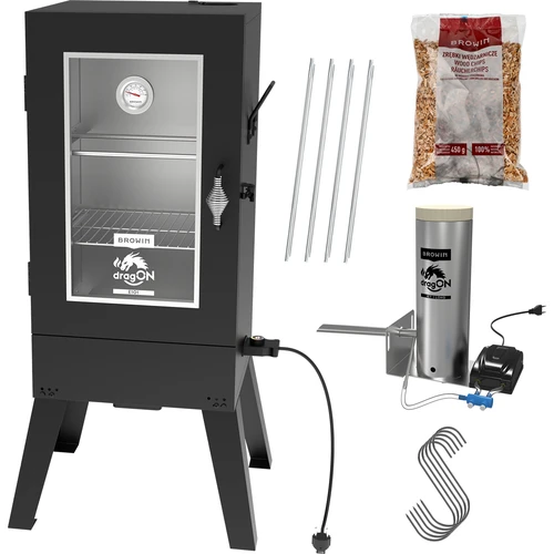 Elektrische rookoven dragON E101 met rookgenerator, 70 L