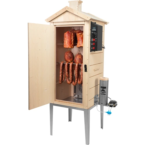 Elektrische rookoven dragON PLYWOOD NATURE 100E met verwarmingsmodule en digitale regelaar - 4