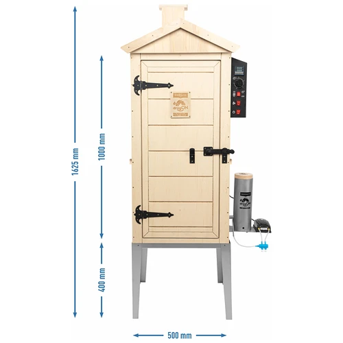 Elektrische rookoven dragON PLYWOOD NATURE 100E met verwarmingsmodule en digitale regelaar - 14