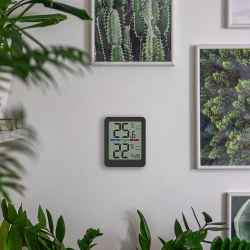 Elektronische kamertemperatuurmeter, zwart - 15