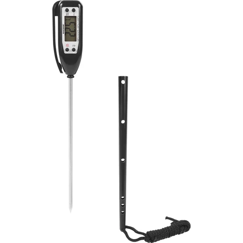 Elektronische keukenthermometer (-50°C tot +300°C) met etui, zwart