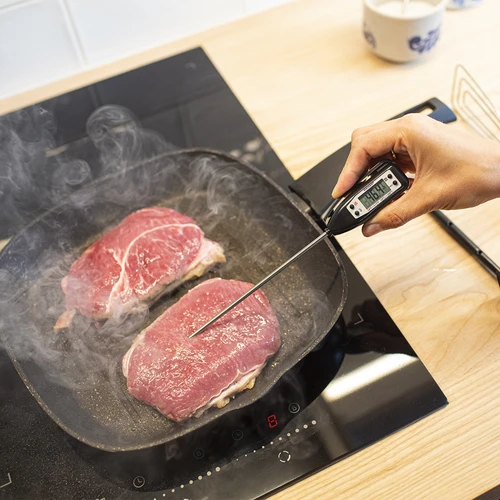 Elektronische keukenthermometer (-50°C tot +300°C) met etui, zwart - 4