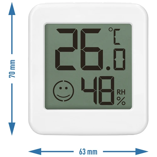 Elektronische thermometer met comfortindicator, wit - 10