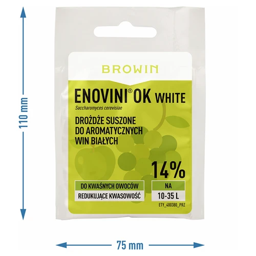Enovini® OK WHITE - wijngist die de zuurgraad verlaagt 7 g - 5