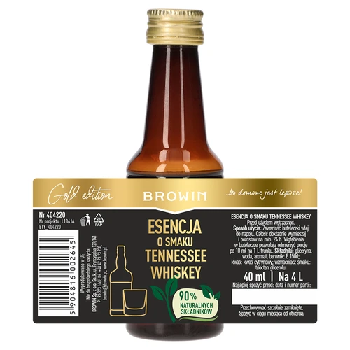 Tennessee whiskey-essence voor 4 L - 40 ml - 7