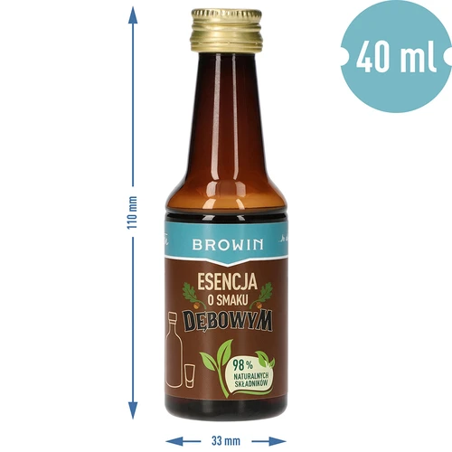 Essence met eikenhoutsmaak, met natuurlijk aroma en extract - 40 ml voor 4 L - 8