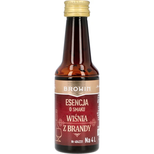 Essence met Kersensmaak en Brandy, 40 ml - voor 4 L