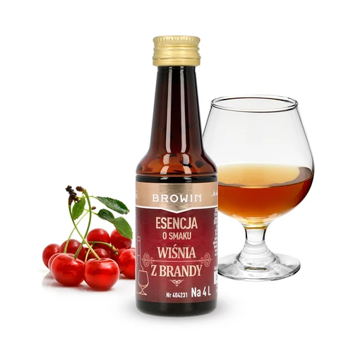 Essence met Kersensmaak en Brandy, 40 ml - voor 4 L - 3