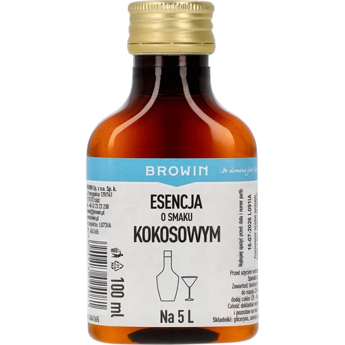 Essence met kokossmaak, voor 5 L - 100 ml