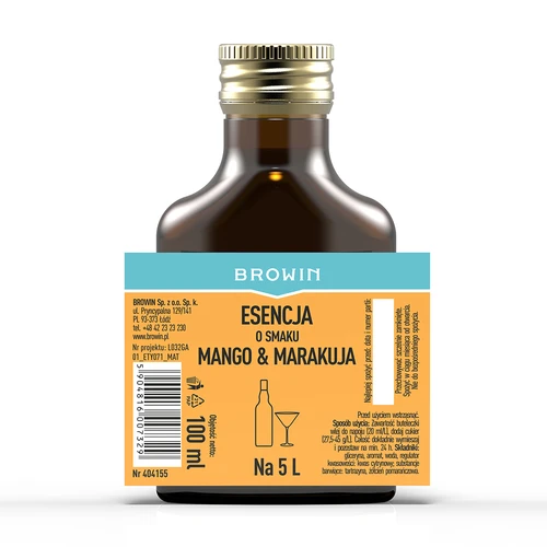 Essence met mango & passievrucht smaak voor 5 L, 100 ml - 4