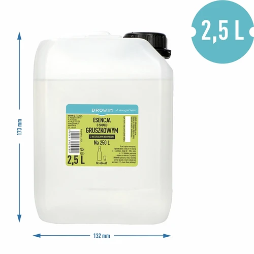 Essence met perensmaak, met natuurlijk aroma, 2,5L - 3