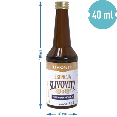 Essence met pruimenbrandewijnsmaak, voor 4 L, 40 ml - 7