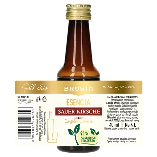 Essence Sauer-Kirsche – Czysta Wiśnia, 40 ml, voor 4 L - 5