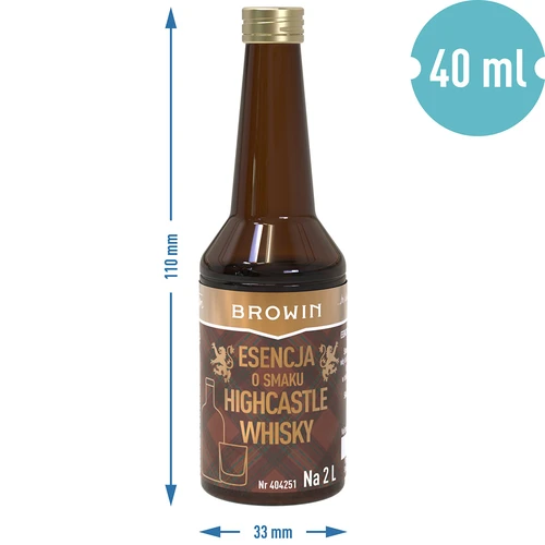 Highcastle Whisky-essence voor 2 L - 40 ml - 7