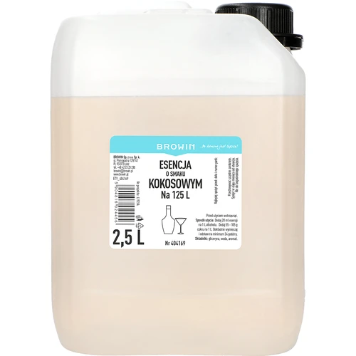Essentie met kokossmaak, 2,5L, voor 125L gereed drankje