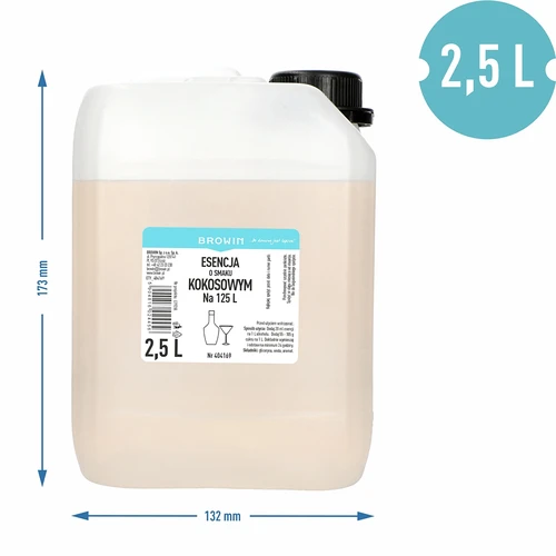 Essentie met kokossmaak, 2,5L, voor 125L gereed drankje - 3