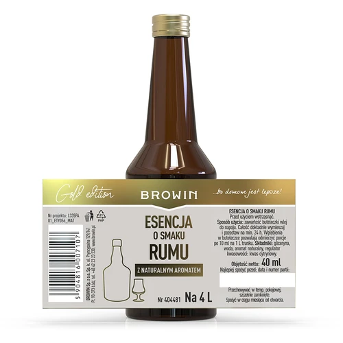 Essentie met rum smaak voor 4 L - 40 ml - 6