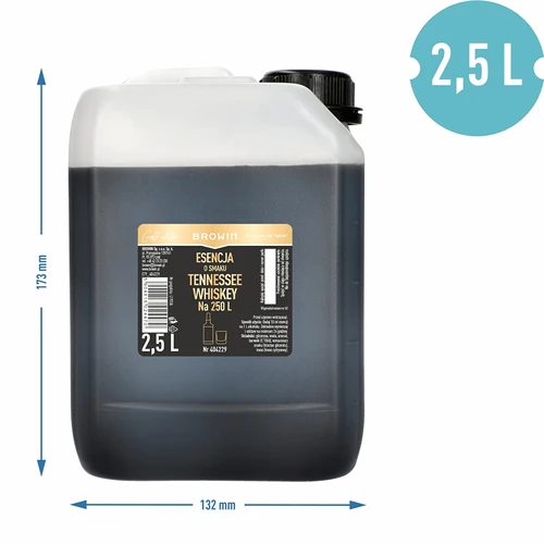 Tennessee Whiskey-smaakessence 2,5 L – goed voor 250 L eindproduct - 3