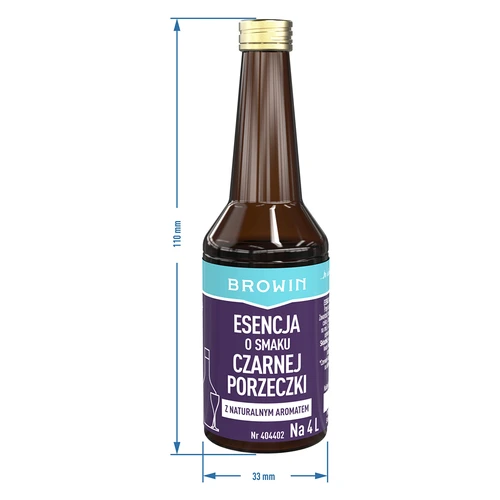 Essentie met zwarte bessensmaak met natuurlijke aroma voor 4 L - 40 ml - 8
