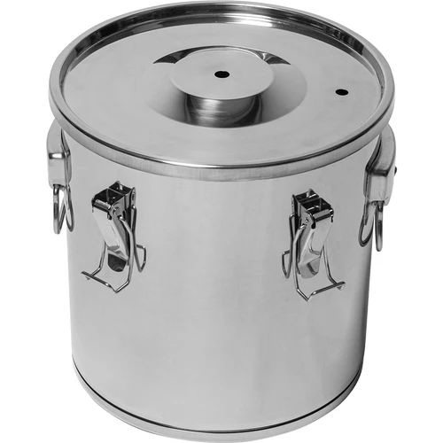 Fermentatie- en distillatiecontainer - roestvrij staal 18l, 5 klemmen - 6