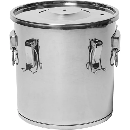 Fermentatie- en distillatiecontainer - roestvrij staal 18l, 5 klemmen - 8