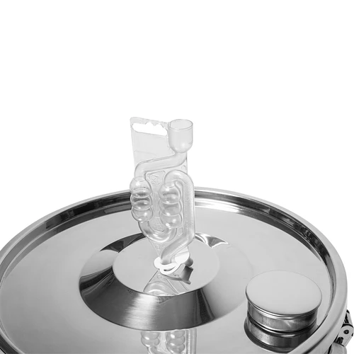 Fermentatie- en distillatiecontainer - roestvrij staal 18l, 5 klemmen - 9