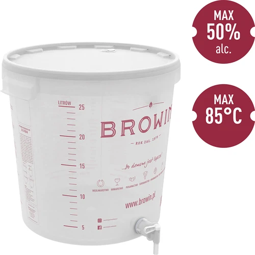Fermentatiecontainer 30 L met deksel en kraan - 4
