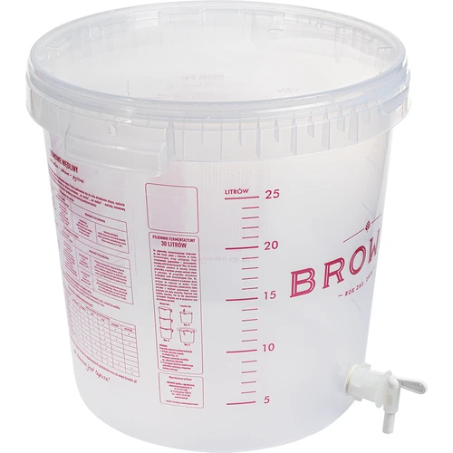 Fermentatiecontainer 30 L met deksel en kraan - 2